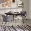 Černý jasanový rozkládací stůl Kave Home Milian 120-200x120 cm -fv-interier-25