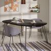Černý jasanový rozkládací stůl Kave Home Milian 120-200x120 cm -fv-interier-25