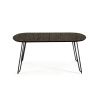 Černý jasanový rozkládací stůl Kave Home Milian 170-320x100 cm