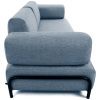 Modrý látkový polštář Kave Home Compo