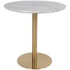 Bílý kulatý bistro stůl Ascona 90 cm