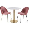 Bílý kulatý bistro stůl Ascona 70 cm