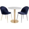 Bílý kulatý bistro stůl Ascona 70 cm