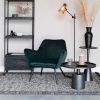 Tmavě zelené sametové lounge křeslo WLL BON -fv-interier-25