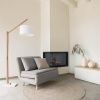 Šedý kulatý vlněný koberec Kave Home Takashi 200 cm -fv-interier-25