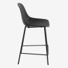 Tmavě šedá plastová barová židle Kave Home Quinby 65 cm -fv-interier-25