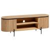Dřevěný TV stolek Kave Home Licia 160 x 43 cm