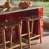 Hnědá kožená barová židle Kave Home Calixta 67 cm -fv-interier-25