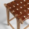 Hnědá kožená barová židle Kave Home Calixta 67 cm -fv-interier-25