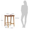 Hnědá kožená barová židle Kave Home Calixta 67 cm
