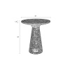 Zelený terrazzo odkládací stolek ZUIVER VICTORIA 41 cm