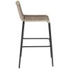 Béžová pletená barová židle Kave Home Lambton 74 cm