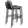 Béžová pletená barová židle Kave Home Lambton 74 cm
