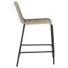 Béžová pletená barová židle Kave Home Lambton 62 cm