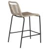 Béžová pletená barová židle Kave Home Lambton 62 cm