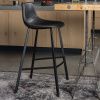 Černá vintage barová židle DUTCHBONE Franky 65 cm -fv-interier-25