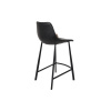 Černá vintage barová židle DUTCHBONE Franky 65 cm