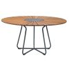 Přírodní bambusový zahradní jídelní stůl HOUE Circle 150 cm