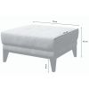 Béžová látková podnožka MESONICA Musso Tufted
