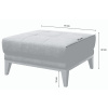 Antracitová látková podnožka MESONICA Musso Tufted