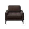 Hnědé látkové křeslo MESONICA Musso Tufted I