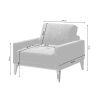 Béžové látkové křeslo MESONICA Musso Tufted