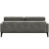 Šedá dvoumístná koženková pohovka MESONICA Musso Tufted 173 cm