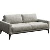 Šedá dvoumístná koženková pohovka MESONICA Musso Tufted 173 cm