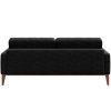 Antracitová dvoumístná látková pohovka MESONICA Musso Tufted 173 cm
