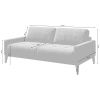 Antracitová dvoumístná látková pohovka MESONICA Musso Tufted 173 cm