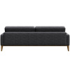 Tmavě šedá látková třímístná pohovka MESONICA Musso Tufted 211 cm