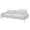 Tmavě šedá látková třímístná pohovka MESONICA Musso Tufted 211 cm