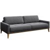 Tmavě šedá látková třímístná pohovka MESONICA Musso Tufted 211 cm