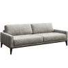 Šedá třímístná koženková pohovka MESONICA Musso Tufted 211 cm