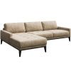Béžová látková rohová pohovka MESONICA Musso Tufted, levá, 248 cm