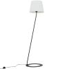 Bílá kovová stojací lampa Shadow