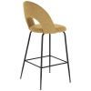 Hořčicově žlutá látková barová židle Kave Home Mahalia 63 cm