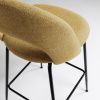Hořčicově žlutá látková barová židle Kave Home Mahalia 63 cm -fv-interier-25