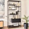 Černý kovový regál Kave Home Shantay 168 x 80 cm -fv-interier-25