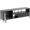 Černý kovový TV stolek Kave Home Shantay 150 x 35 cm -fv-interier-25