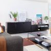 Černá kovová komoda Kave Home Shantay 160 x 35 cm -fv-interier-25