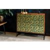 Zelená mangová komoda DUTCHBONE Meena s pavím vzorem 95 x 40 cm -fv-interier-25