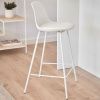 Bílá koženková barová židle Kave Home Brighter 65 cm -fv-interier-25