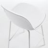 Bílá koženková barová židle Kave Home Brighter 65 cm -fv-interier-25