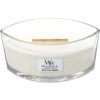 Vonná svíčka WoodWick loď, White Tea & Jasmine