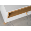 Bílý TV stolek Thia s dubovou podnoží  120 x 45 cm -fv-interier-25
