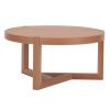 Dubový kulatý konferenční stolek Woodman Brentwood 82 cm