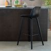 Černá plastová barová židle ZUIVER ALBERT KUIP ALL BLACK 66 cm -fv-interier-25