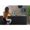 Černá plastová barová židle ZUIVER ALBERT KUIP ALL BLACK 76 cm