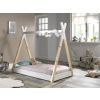 Bílá dětská dřevěná postel Vipack Tipi 70x140 cm -fv-interier-25